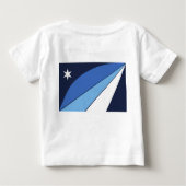 Baby T-shirt met vlag van Columbia, SC (Achterkant)