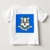 Baby T-shirt met vlag van Connecticut (Achterkant)
