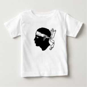 Baby T-shirt met vlag van Corsica