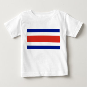 Baby T-shirt met vlag van Costa Rica