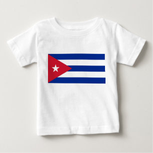 Baby T-shirt met vlag van Cuba