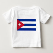 Baby T-shirt met vlag van Cuba (Achterkant)