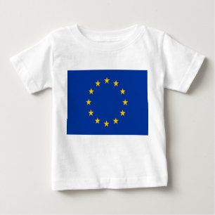 Baby T-shirt met vlag van de Europese Unie