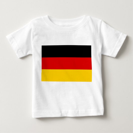 Baby T-shirt met vlag van Duitsland (Voorkant)