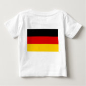 Baby T-shirt met vlag van Duitsland (Achterkant)