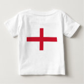 Baby T-shirt met vlag van Engeland (Achterkant)