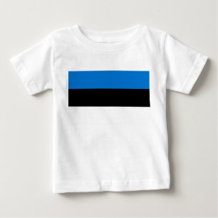 Baby T-shirt met vlag van Estland