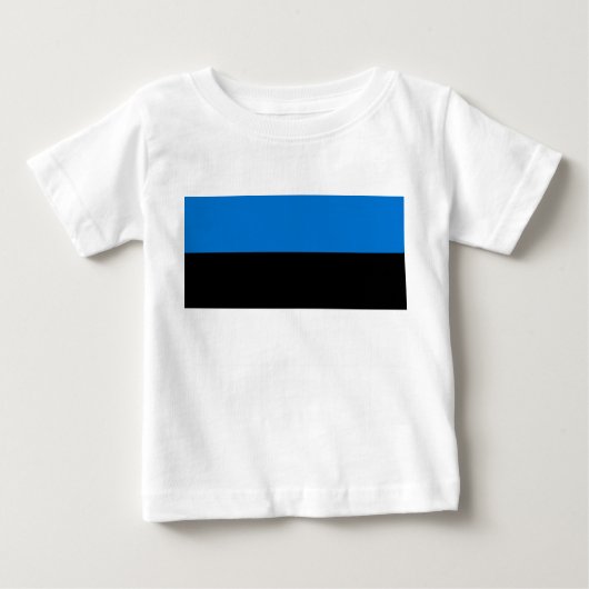 Baby T-shirt met vlag van Estland (Voorkant)
