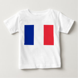 Baby T-shirt met vlag van Frankrijk