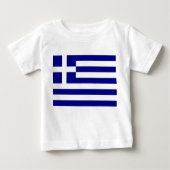 Baby T-shirt met vlag van Griekenland (Voorkant)