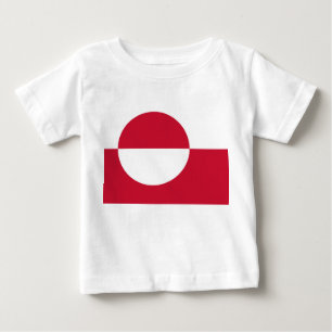 Baby T-shirt met vlag van Groenland