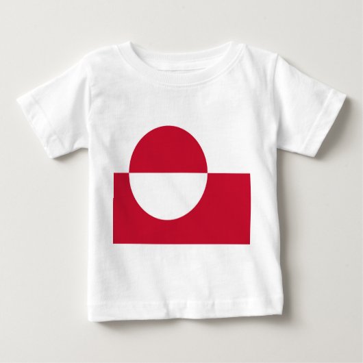 Baby T-shirt met vlag van Groenland (Voorkant)