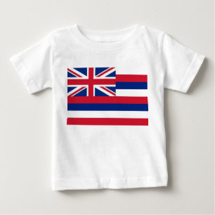 Baby T - Shirt met vlag van Hawaï
