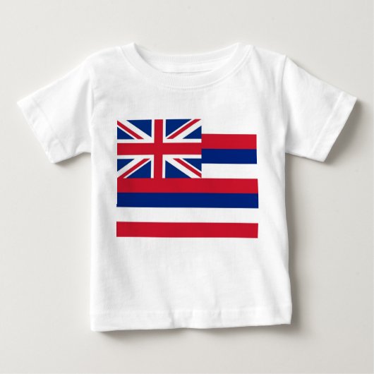 Baby T - Shirt met vlag van Hawaï (Voorkant)