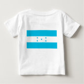 Baby T-shirt met vlag van Honduras (Achterkant)