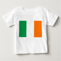 Baby T-shirt met vlag van Ierland