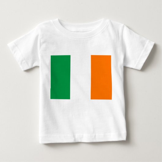 Baby T-shirt met vlag van Ierland (Voorkant)