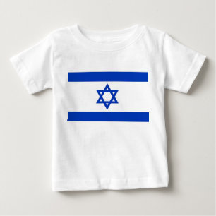 Baby T-shirt met vlag van Israël
