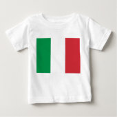 Baby T-shirt met vlag van Italië (Voorkant)