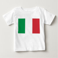 Baby T-shirt met vlag van Italië