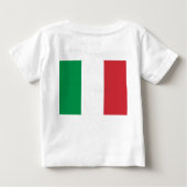 Baby T-shirt met vlag van Italië (Achterkant)