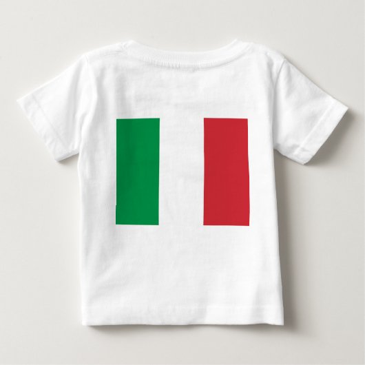 Baby T-shirt met vlag van Italië (Achterkant)