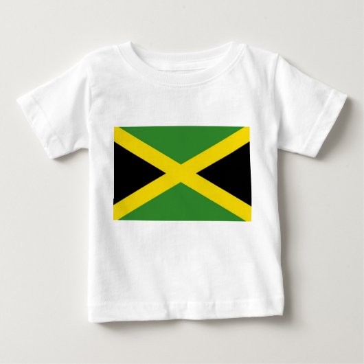Baby T-shirt met vlag van Jamaica (Voorkant)