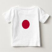 Baby T-shirt met vlag van Japan (Achterkant)