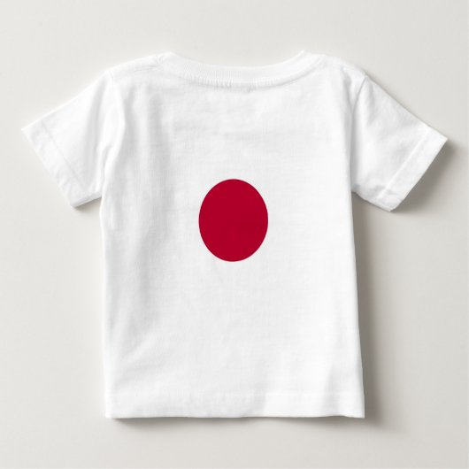 Baby T-shirt met vlag van Japan (Achterkant)