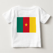 Baby T-shirt met vlag van Kameroen (Achterkant)