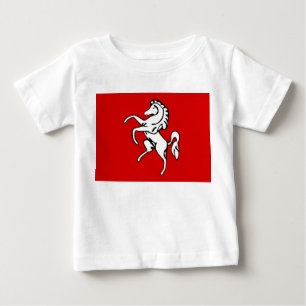 Baby T-shirt met vlag van Kent, Engeland
