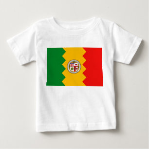 Baby T-Shirt met vlag van Los Angeles, Verenigde S