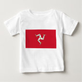 Baby T-Shirt met vlag van Man, Verenigd Koninkrijk (Voorkant)