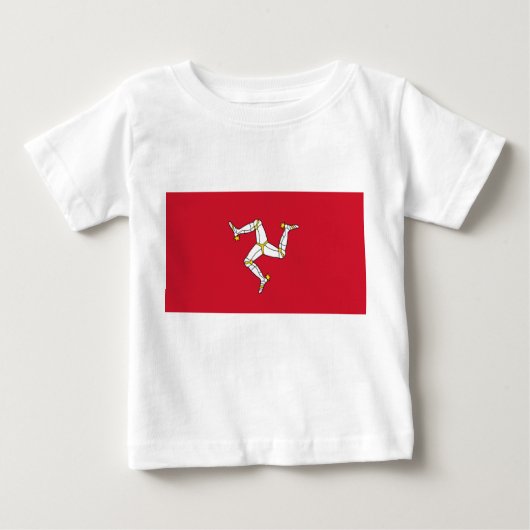 Baby T-Shirt met vlag van Man, Verenigd Koninkrijk (Voorkant)