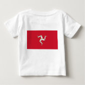 Baby T-Shirt met vlag van Man, Verenigd Koninkrijk (Achterkant)