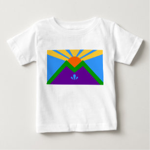 Baby T-shirt met vlag van Manitou Springs