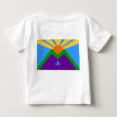 Baby T-shirt met vlag van Manitou Springs (Achterkant)