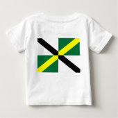 Baby T-Shirt met vlag van Monterey City, VS. (Achterkant)