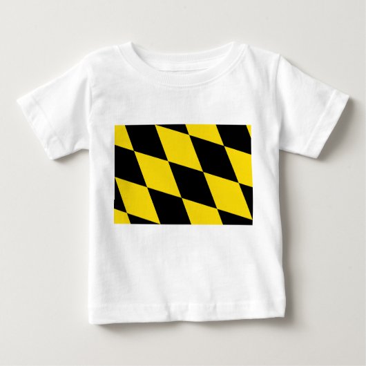 Baby T-shirt met vlag van München, Duitsland (Voorkant)