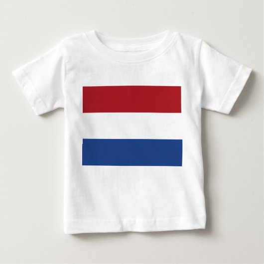 Baby T-shirt met vlag van Nederland (Voorkant)