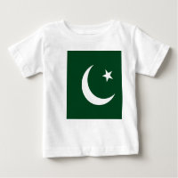 Baby T-shirt met vlag van Pakistan