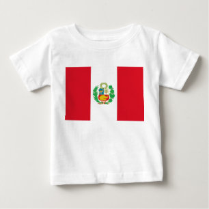 Baby T-shirt met vlag van Peru