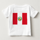 Baby T-shirt met vlag van Peru (Achterkant)