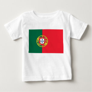 Baby T-shirt met vlag van Portugal
