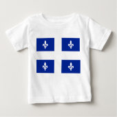 Baby T-shirt met vlag van Quebec (Voorkant)
