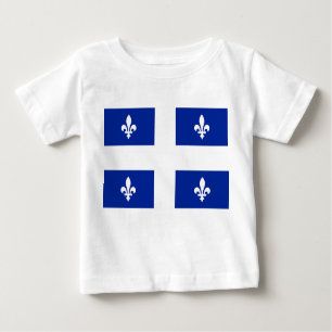 Baby T-shirt met vlag van Quebec