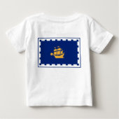 Baby T-shirt met vlag van Quebec City (Achterkant)