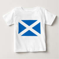 Baby T-shirt met vlag van Schotland