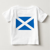 Baby T-shirt met vlag van Schotland (Achterkant)