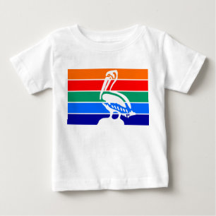 Baby T-shirt met vlag van Sint-Petersburg